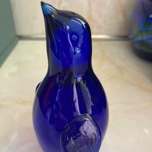Penguin in Cobalt Glass